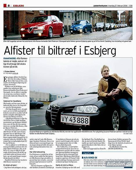 Alfa Romeo 156 ... Solgt - Bilen i jyske vestkysten flot bil ikke...smiler billede 11