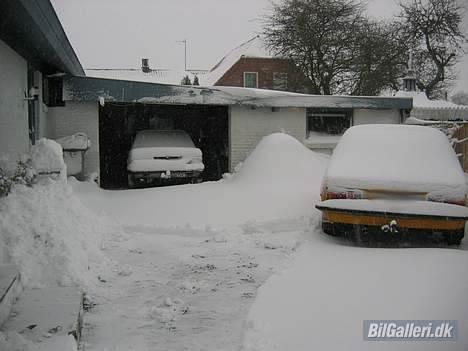 Opel ascona b  - tja sårn så den ud dagen efter jeg havde hentet den i en sne storm billede 15
