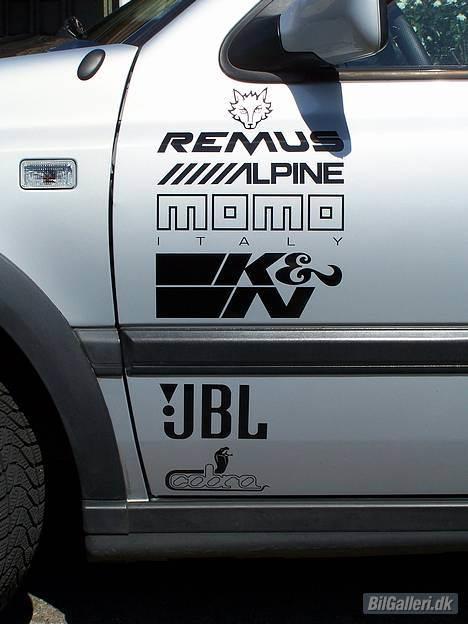 VW Golf 3 vr6 "SOLGT" - Så fik jeg smidt stafferinger på (selvfølgelig kun mærker som jeg har i bilen). billede 12