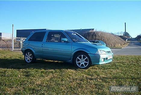 Citroën ax SOLGT - så er alu fælgene kommet på!!! det ser da lidt bedre ud... der er også lige blevet tonet ruder bagi billede 8