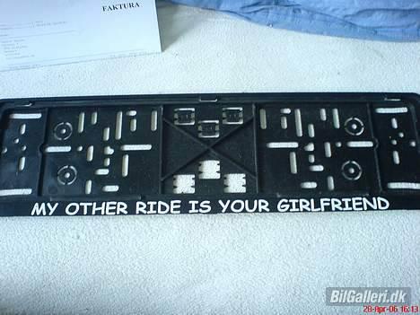 Skoda Octavia RS "Black Pearl" - Min Gamle nr plade ramme efter afmontering...!! billede 11