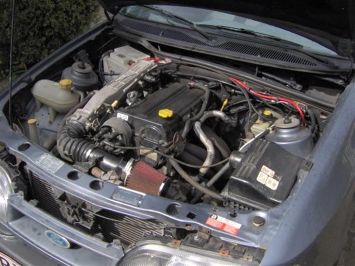 Ford Sierra 2.0i CL *Solgt* - Billede af motoren inden den døde. JanSpeed bananen kan skimtes... billede 4