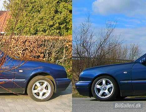 Mercedes Benz E 220 CDI - Der kan man lige se hvor meget forskel der var før og efter den blev sænket billede 8