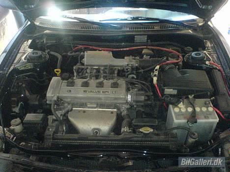 Toyota Celica GT (solgt)(Jeppes) - Motoren. KN sportsfilter element i org luftfilterkasse. billede 7