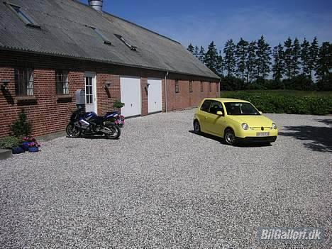 VW Lupo 3L - Kærestens Honda CBR 600 RR bagved :-) billede 8