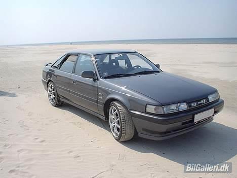 Mazda 626 2.0i GT-16 - Blokhus strand med vinterhjulene. Taget d. 28/6-06. billede 7