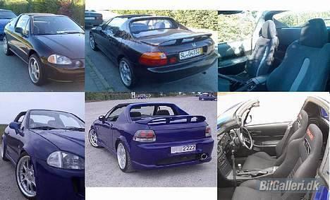 Honda Crx del sol [SOLGT] - Synes godt at man kan se en forskel. Beklager den ene kabine er spejlvendt billede 15