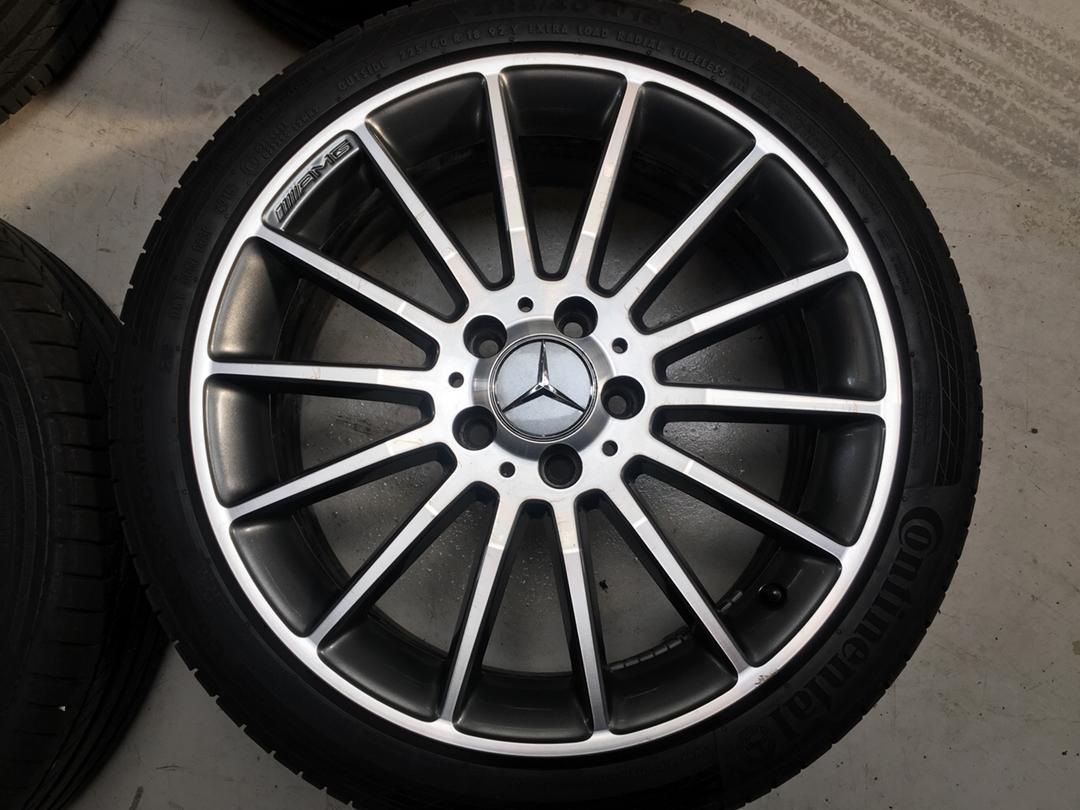 Gendanne skuffe Kortfattet Alufælge 18" Mercedes AMG Sommerdæk Continental - kr. 0 - brugte dæk med  fælge