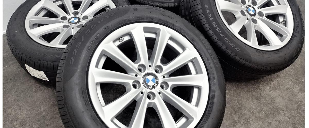 Alufælge 17" BMW - kr. - brugte dæk med fælge