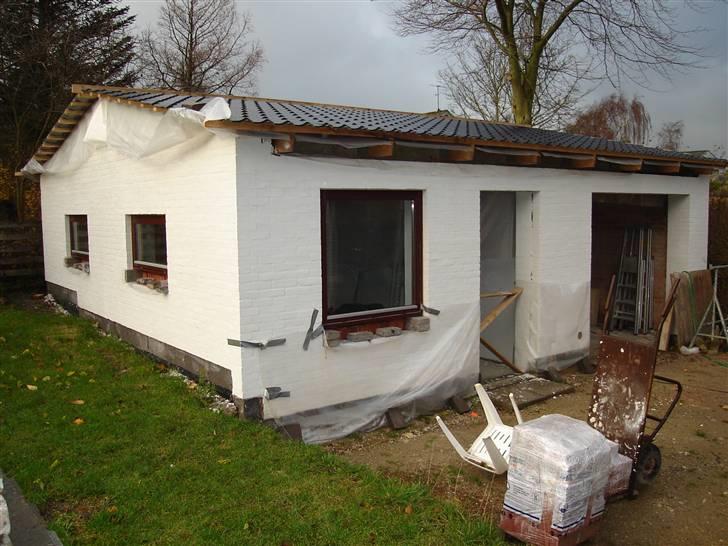 Garage - Færdig og der er kommet vinduer i.. billede 33