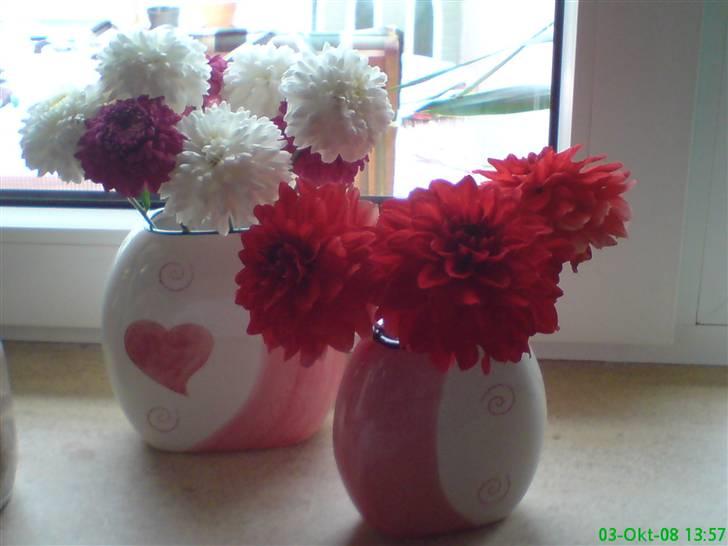 Blomster Buketter - Dahlia/Georginer fra egen have sommeren 2008 billede 4