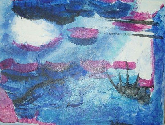 Mine malerier - Blå abstrakt
Akryl på lærred
40x60 cm i svæveramme
kr. 1.200,-
 billede 3