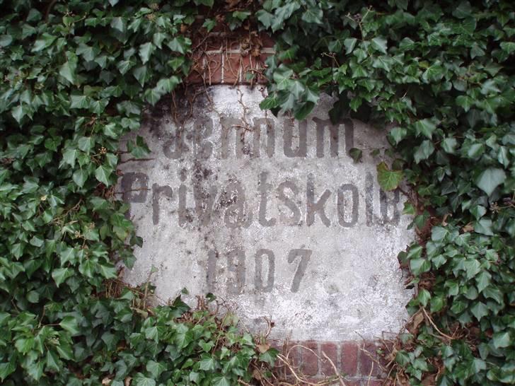 Villa 5 - "Jennum privatskole 1907" - bliver selvfølgelig bevaret og malet op billede 2