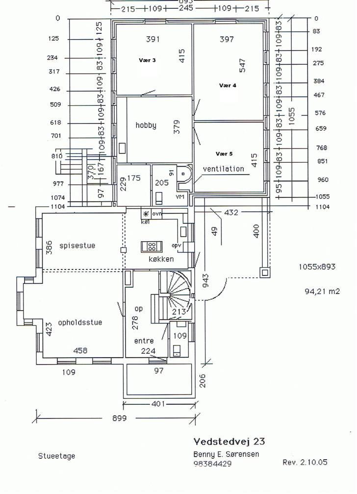 Villa 10 (søger bofællere) - Grundplan af stue billede 15