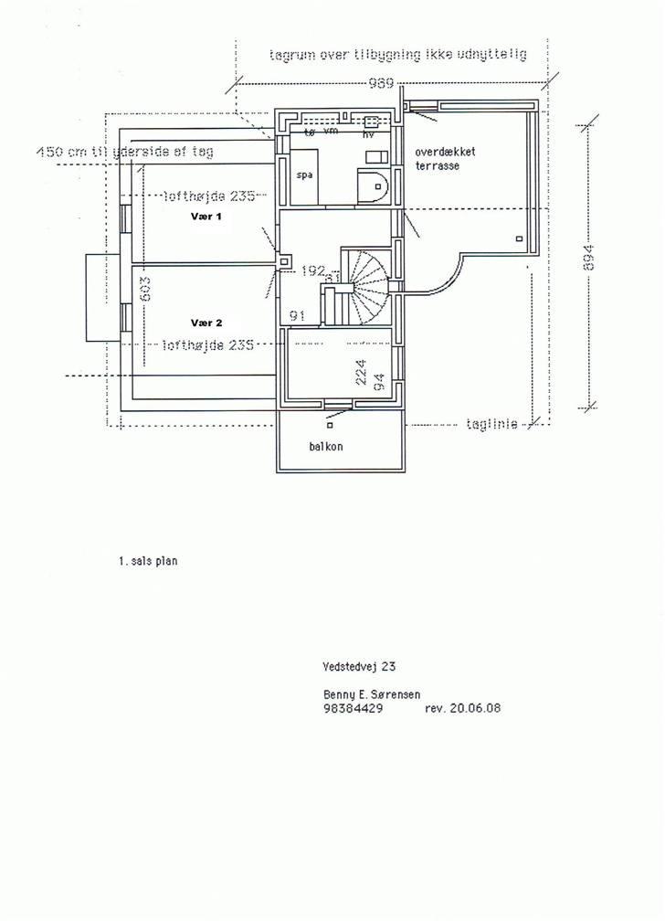 Villa 10 (søger bofællere) - Grundplan af 1.sal billede 16