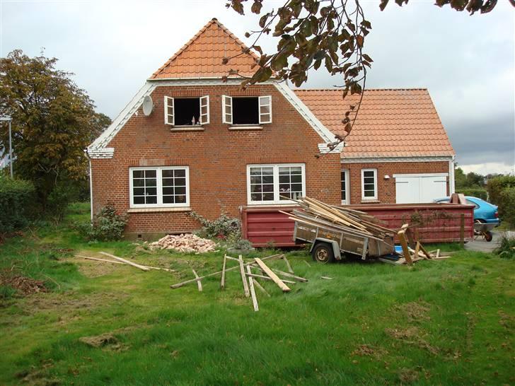 Villa 6 - Huset i starten af ombygningen. billede 1