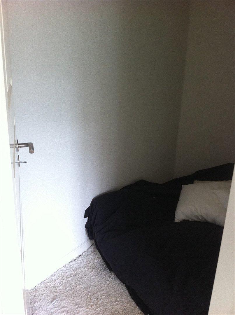 Lejlighed 1 1/2 - mere soveværelse, og gulvtæppet som vi selv har lagt.  billede 13