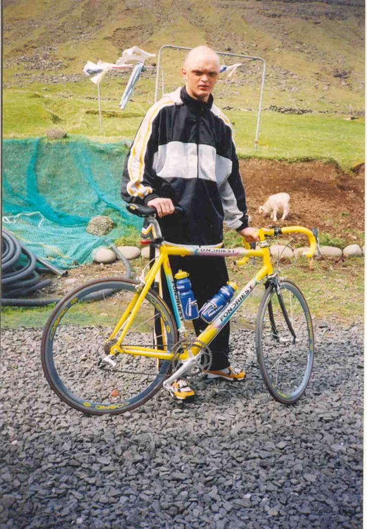 Mine cykler gennem tiden - 1997: Min anden racer, Fondriest Over Al alu stel med carbon gaffel, Shimano Dura Ace 9 spd gruppe og samme Mavic Cosmic hjul billede 3