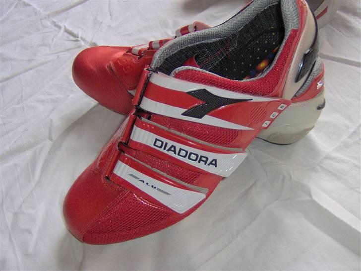 Mit udstyr! - Cykelsko: Diadora Alu Rosso! Med aluminiums såler.. billede 3