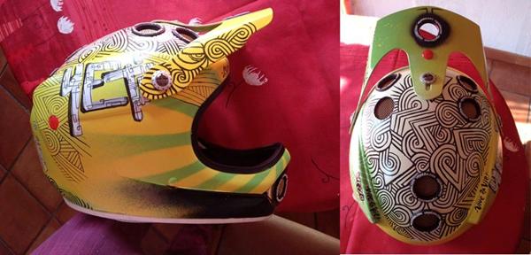 Custom maling af fullface hjelm.