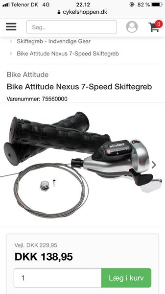 Hjælp til shimano Nexus 7 gear