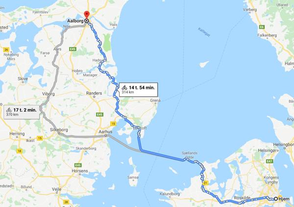 København til Aalborg på to dage