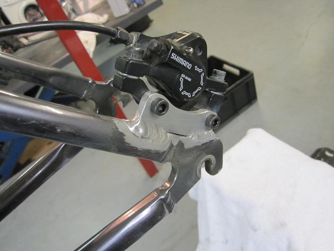 Gary Fisher Re-build  - Montering af bagbremse billede 10