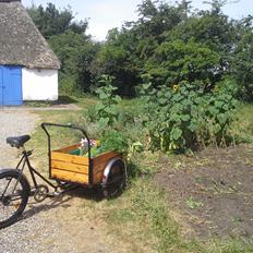 Christiania Bikes en tidligere model med stel nummer CS1981J ladcyke