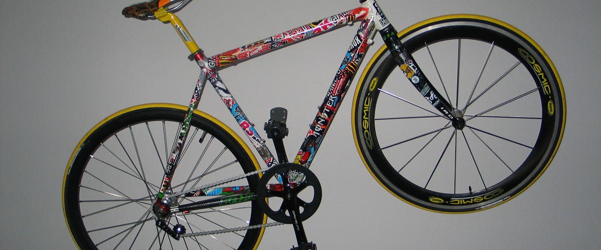 Ideal Sticker Fixie  Fixie  bygget p  min gamle racer og 