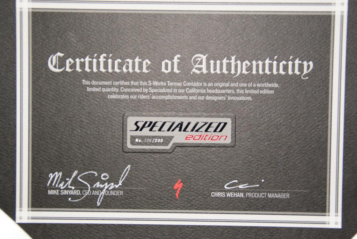 Specialized S-WORKS Tarmac SL4 Contador edition billede 13