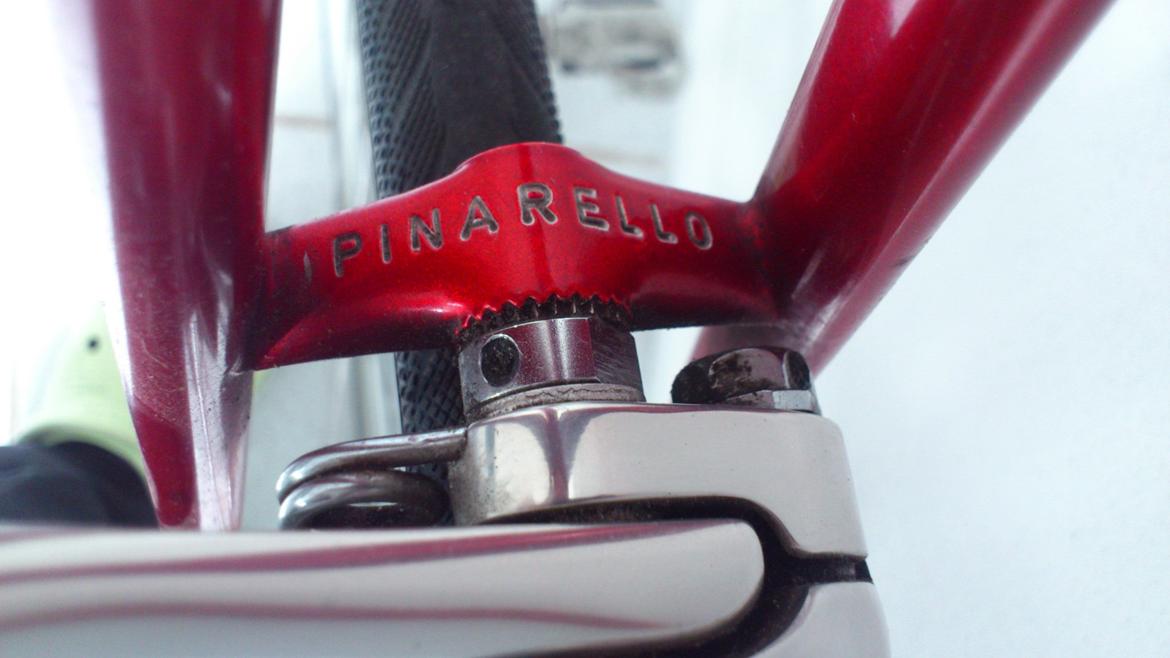 Pinarello Vuelta - 1994/95 - Campagnolo Record - Pinarello gravering på bagstag billede 4