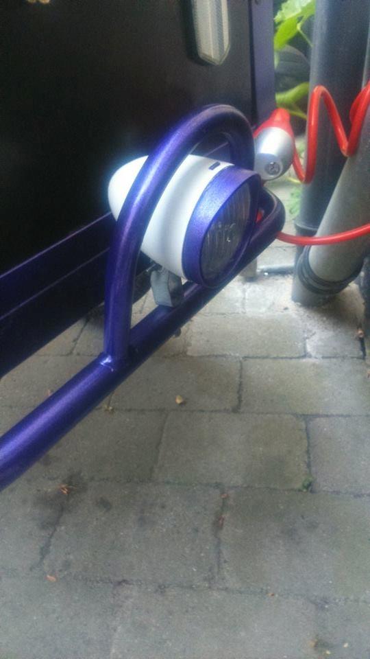 Christiania Bikes ladcykel - forlygte malet om :) billede 6