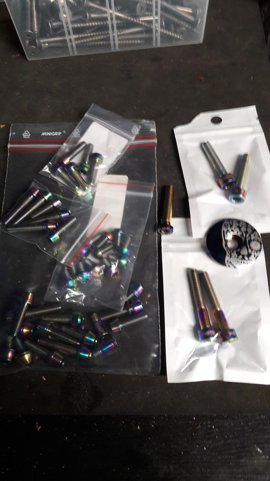 Focus Spine Factory - rainbow Ti bolts billede 14