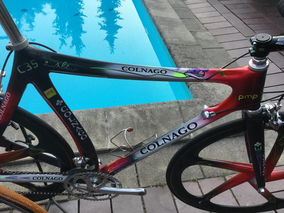 Colnago C35 Ferrari carbon fra start firserne. billede 31