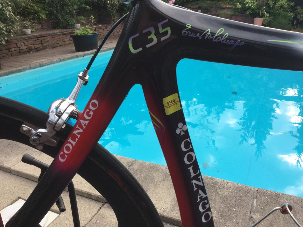 Colnago C35 Ferrari carbon fra start firserne. billede 36