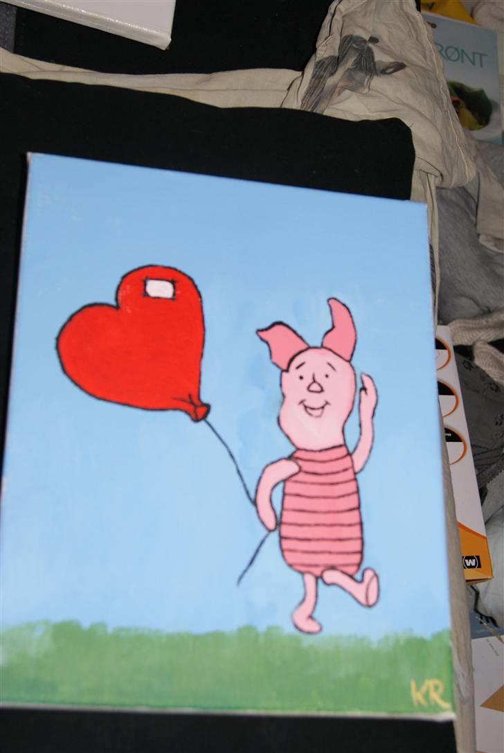 Malerier jeg har malet:) - Grisling :) billede 4