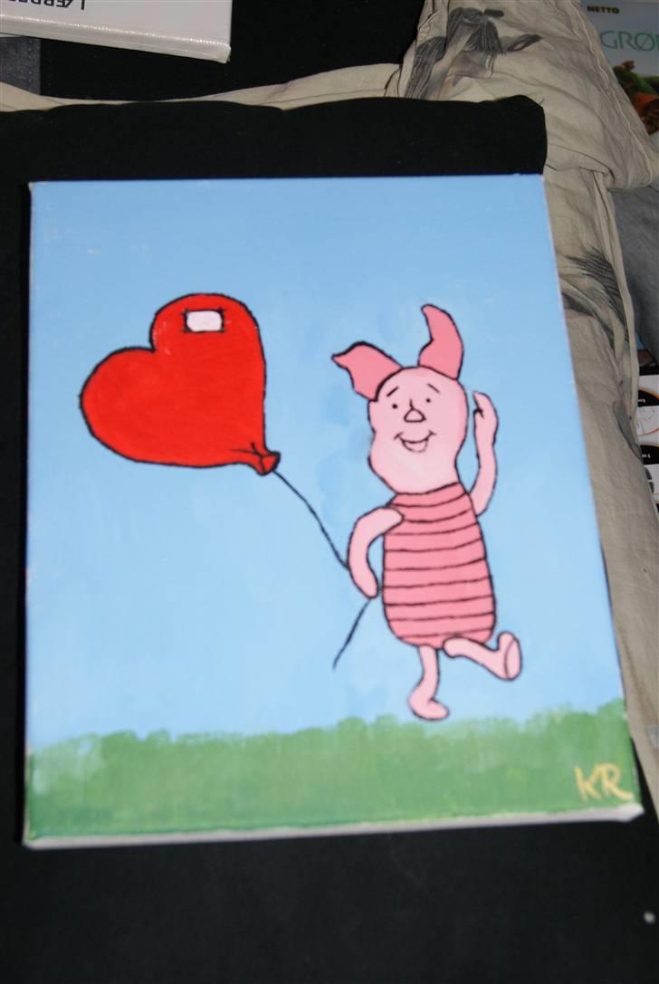 Malerier jeg har malet:) - Grisling :) billede 7