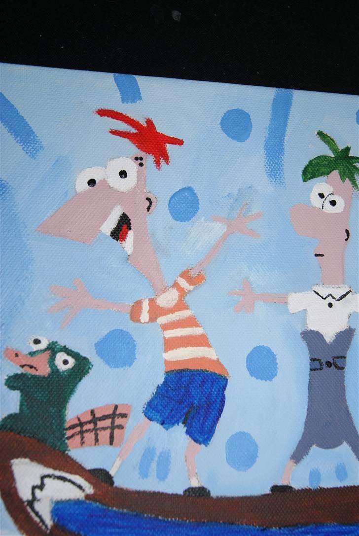 Malerier jeg har malet:) - Phineas og ferb :) billede 11