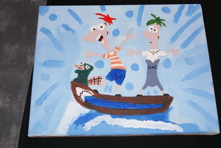 Malerier jeg har malet:) - Phineas og ferb :) billede 13