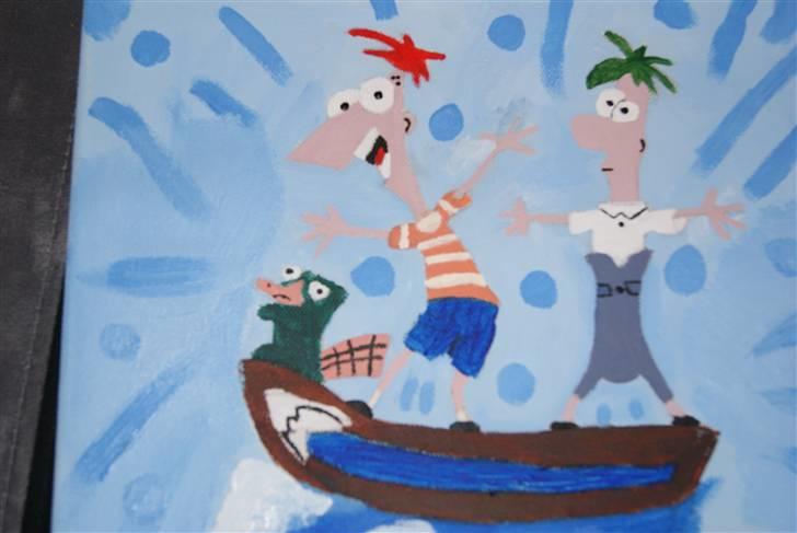 Malerier jeg har malet:) - Phineas og ferb :) billede 14