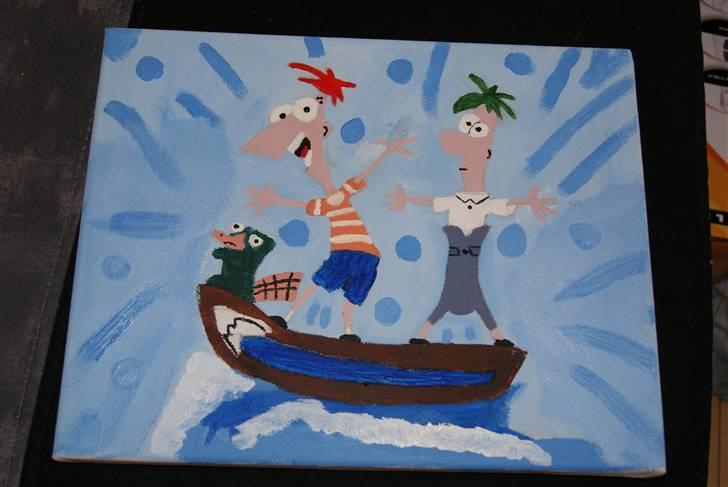 Malerier jeg har malet:) - Phineas og ferb :) billede 2
