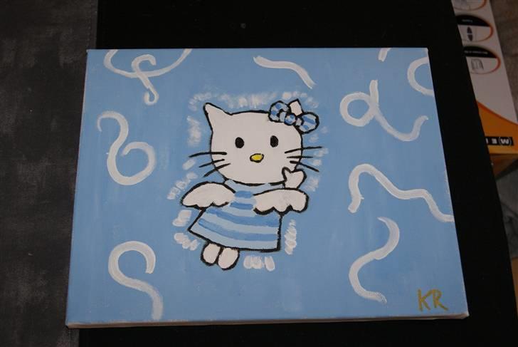 Malerier jeg har malet:) - Hello kitty :) billede 15