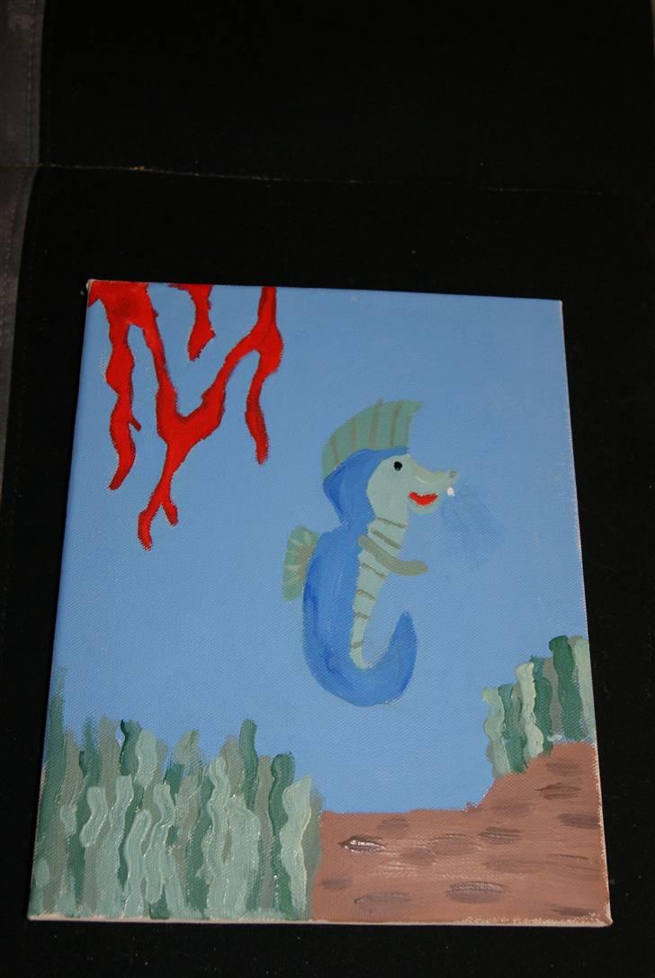 Malerier jeg har malet:) - Fantasi baby søhest :) billede 19