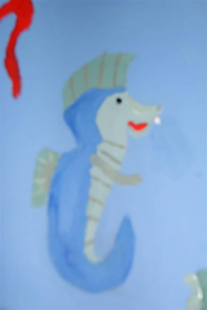 Malerier jeg har malet:) - Fantasi baby søhest :) billede 20