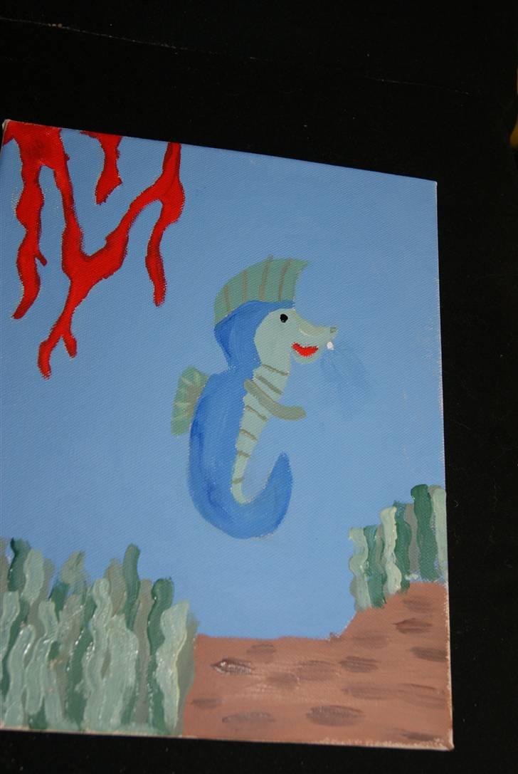 Malerier jeg har malet:) - Fantasi baby søhest :) billede 21