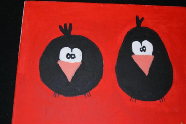 Malerier jeg har malet:) - 2 fantasi fugle :) billede 23