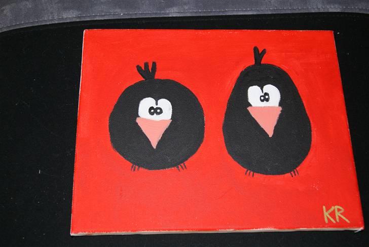 Malerier jeg har malet:) - 2 fantasi fugle :) billede 24