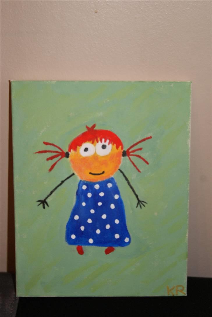 Malerier jeg har malet:) - Pigen med det røde hår :) billede 25