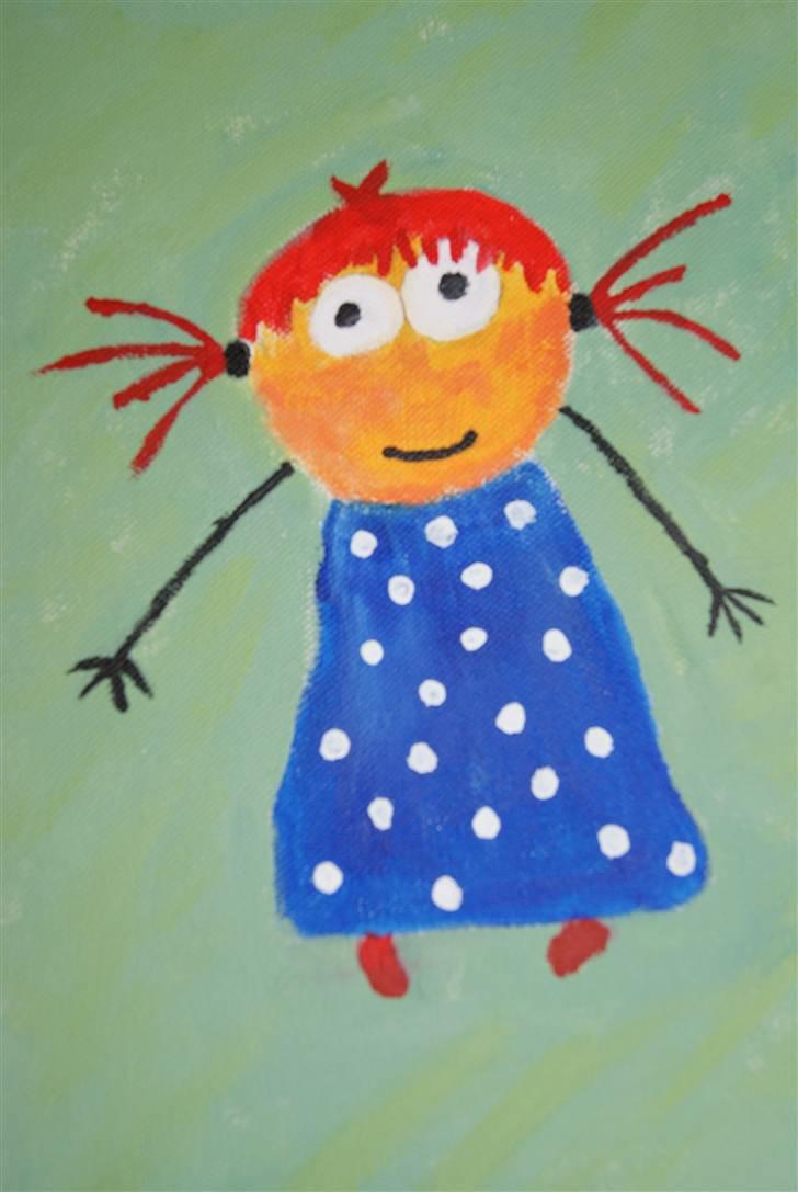 Malerier jeg har malet:) - Pigen med det røde hår :) billede 26