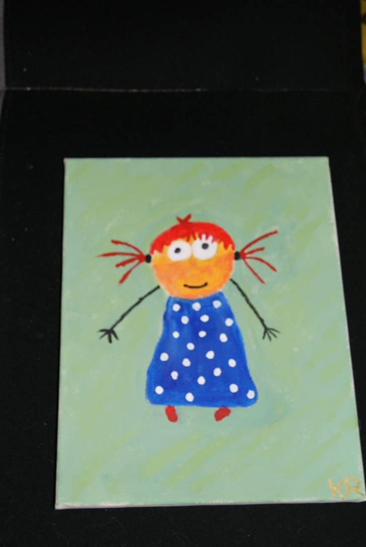 Malerier jeg har malet:) - Pigen med det røde hår :) billede 27